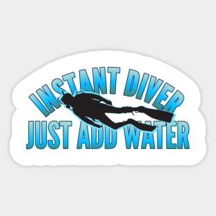 Scuba diving t-shirt designs Sticker